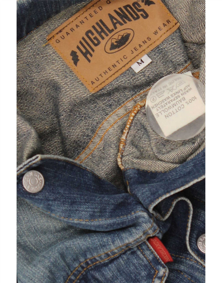 High Lands Veste en jean pour homme UK 38 Bleu moyen Coton