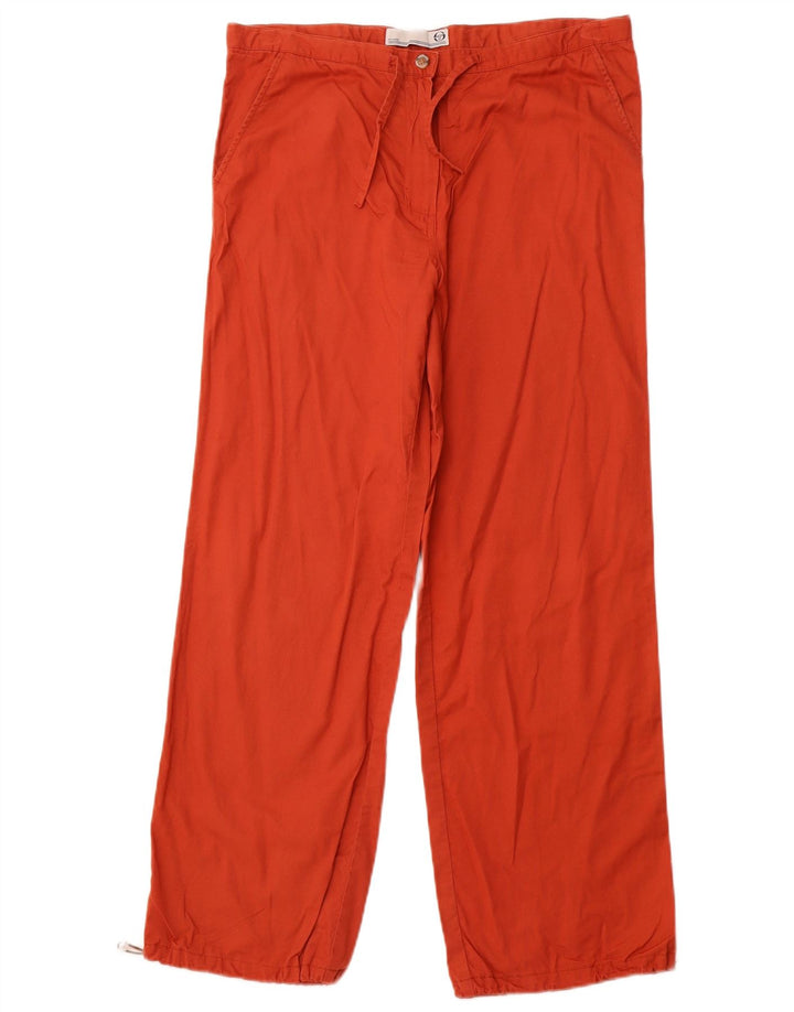 SERGIO TACCHINI Pantalon décontracté pour femme IT 44 Medium W32 L29 Orange