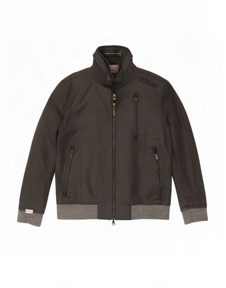 Superdry Veste Bomber Homme UK 44 2XL Noir Polyester