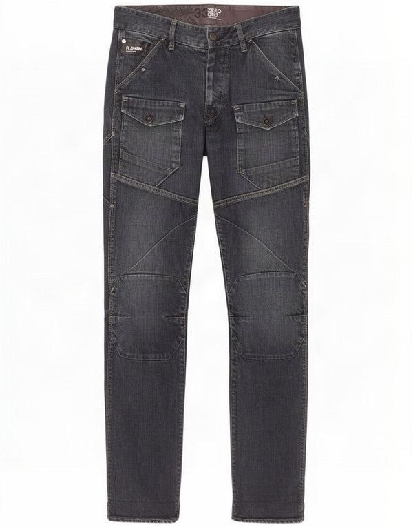 G-Star Mens Cargo Straight Jeans W31 L34 Bleu Coton