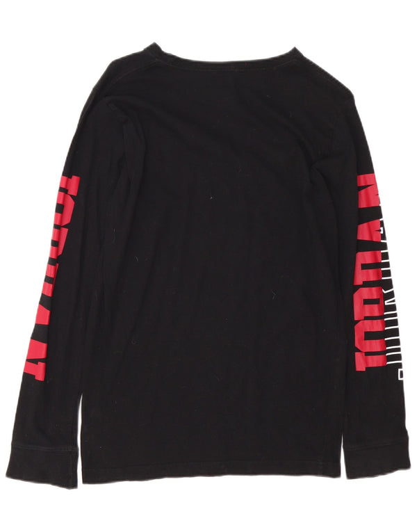 Jordan Boys Graphic Top Long Sleeve 13-14 Years XL Black Cotton