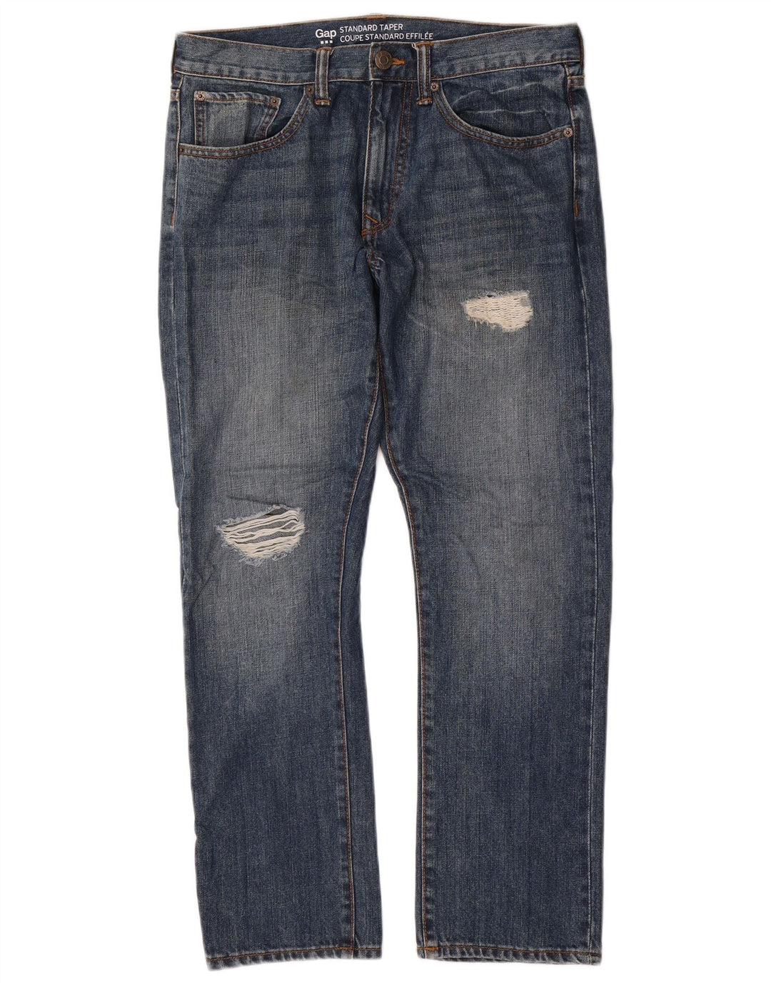 Gap Jean fuselé standard vieilli pour homme W32 L30 en coton bleu