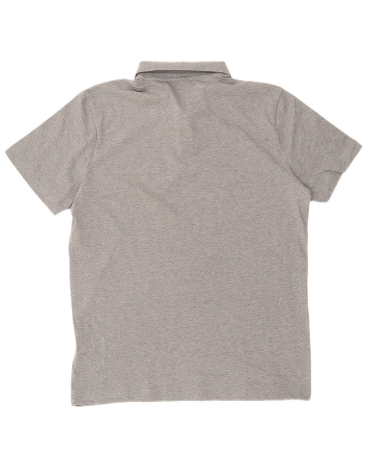 PUMA Mens Polo Shirt Large Grey Cotton