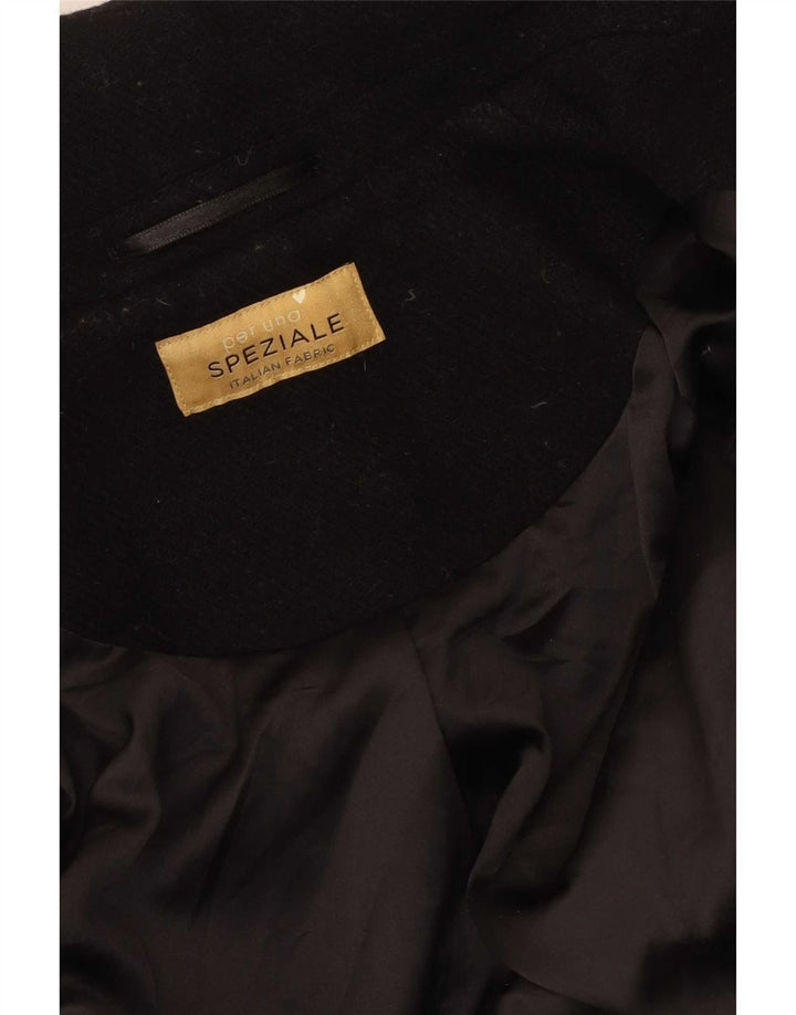 Marks & Spencer Manteau à double boutonnage Per Una pour femme UK 12 Noir moyen