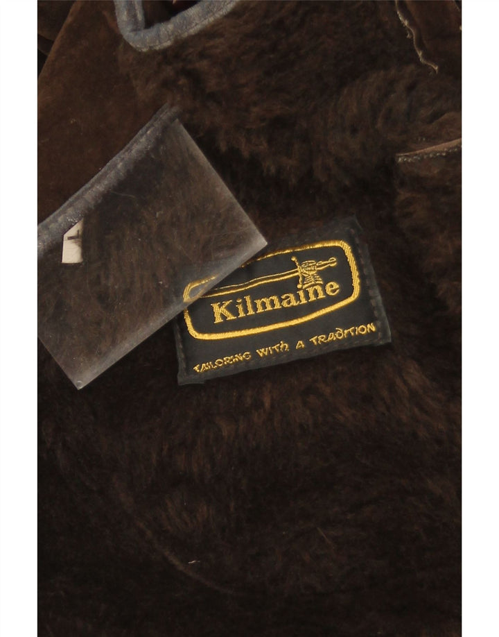 Kilmaine Manteau Sherpa Homme UK 40 Grand Acrylique Marron