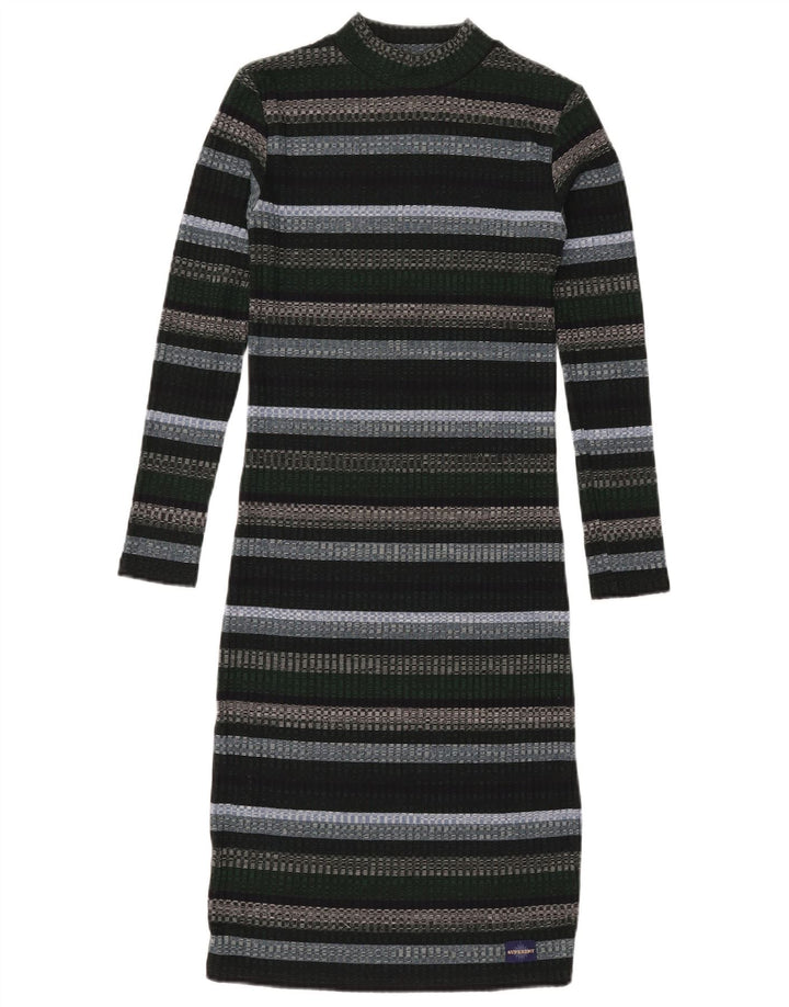 Superdry Femme Robe Pull UK 8 Petit Rayé Multicolore