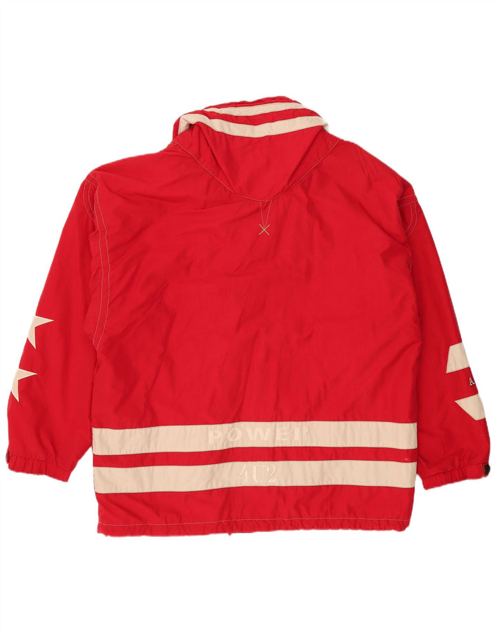 BOGNER Veste Anorak Graphique pour Homme UK 42 XL Rouge Colorblock Polyester