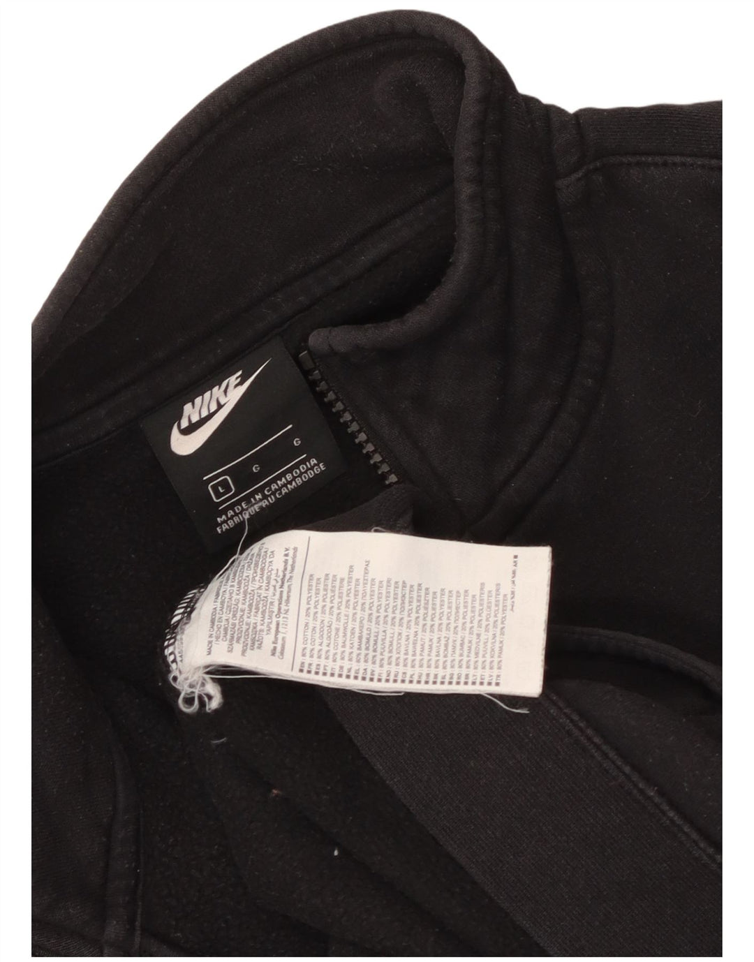 Nike Veste de survêtement pour homme Taille L en coton noir