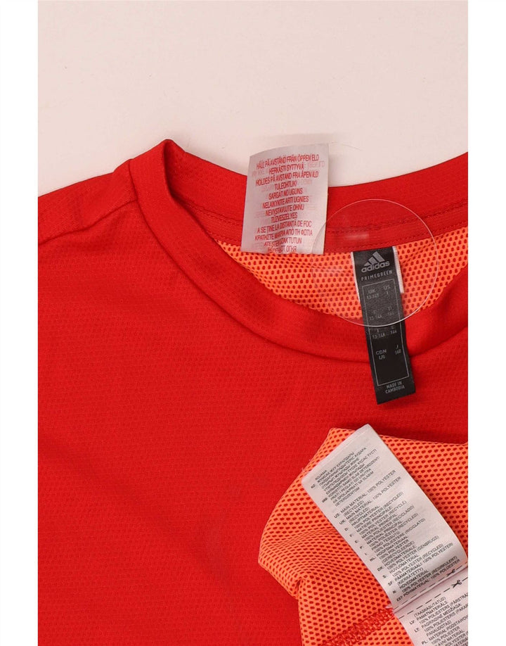 Adidas T-Shirt Garçon 13-14 ans Rouge Polyester
