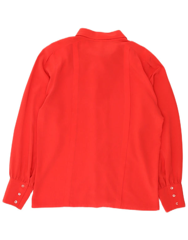 Icam Chemise Femme Chemisier IT 40 Petit Rouge Polyester