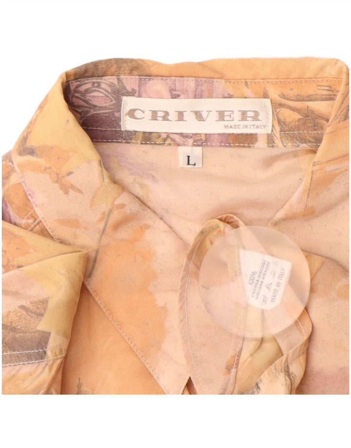 Criver Chemise Graphique Homme Large Beige Viscose