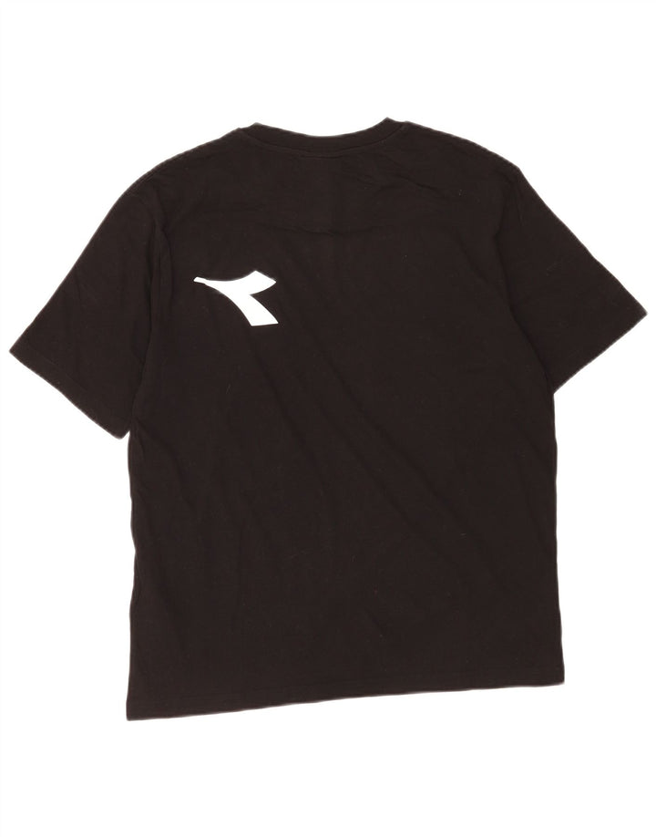Diadora T-Shirt Graphique Haut Petit Noir Coton Homme
