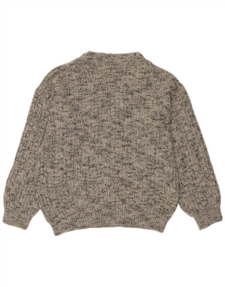 C&A Pull New Fast Col V Homme Gris Moyen Acrylique Moucheté
