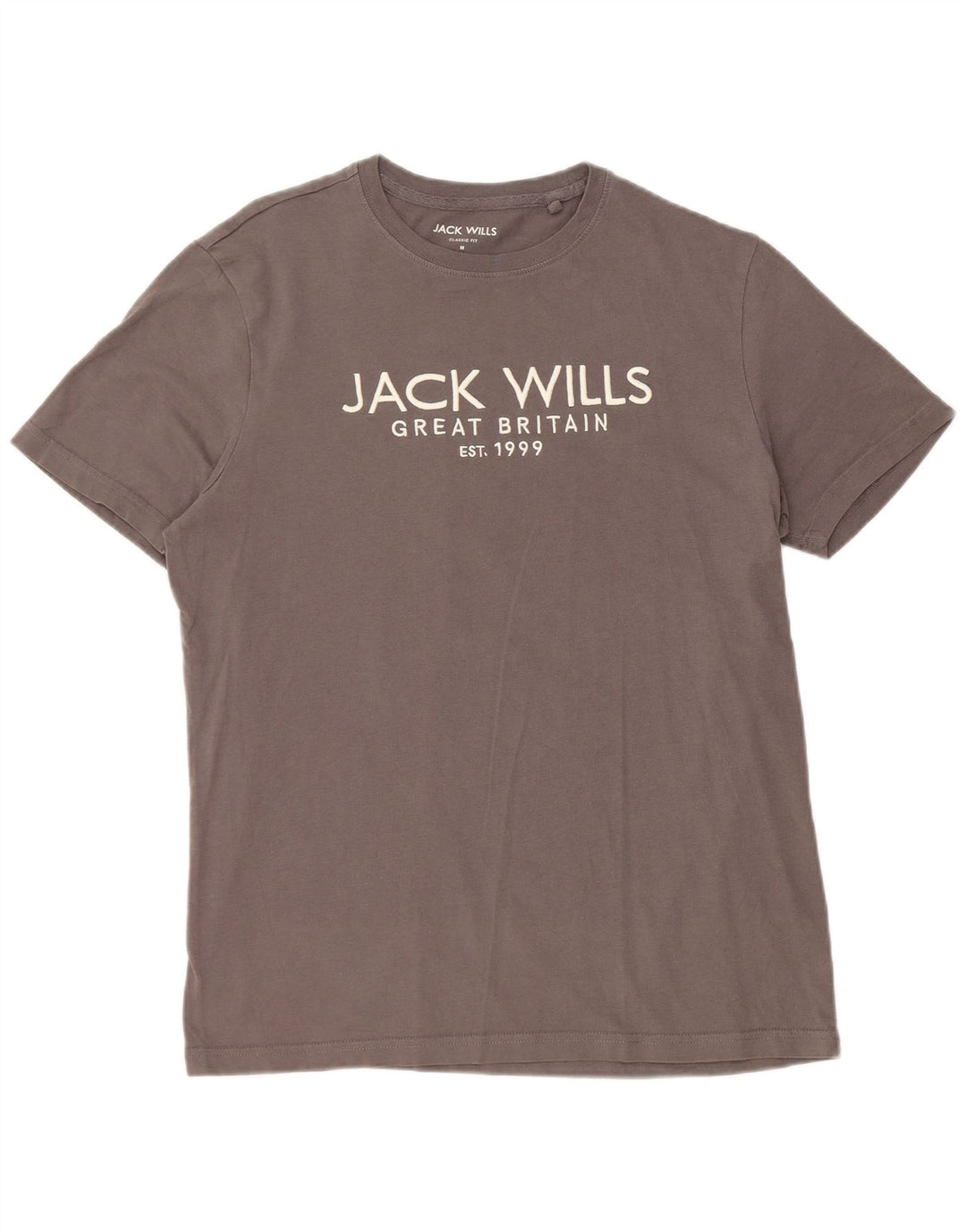 JACK WILLS T-Shirt Graphique Coupe Classique Homme Gris Moyen