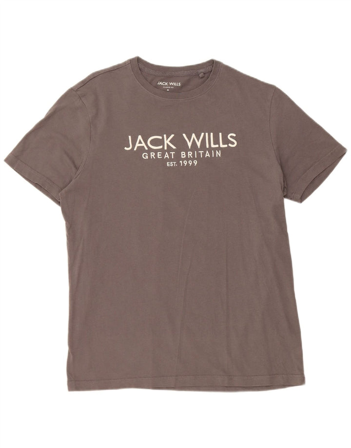JACK WILLS T-Shirt Graphique Coupe Classique Homme Gris Moyen