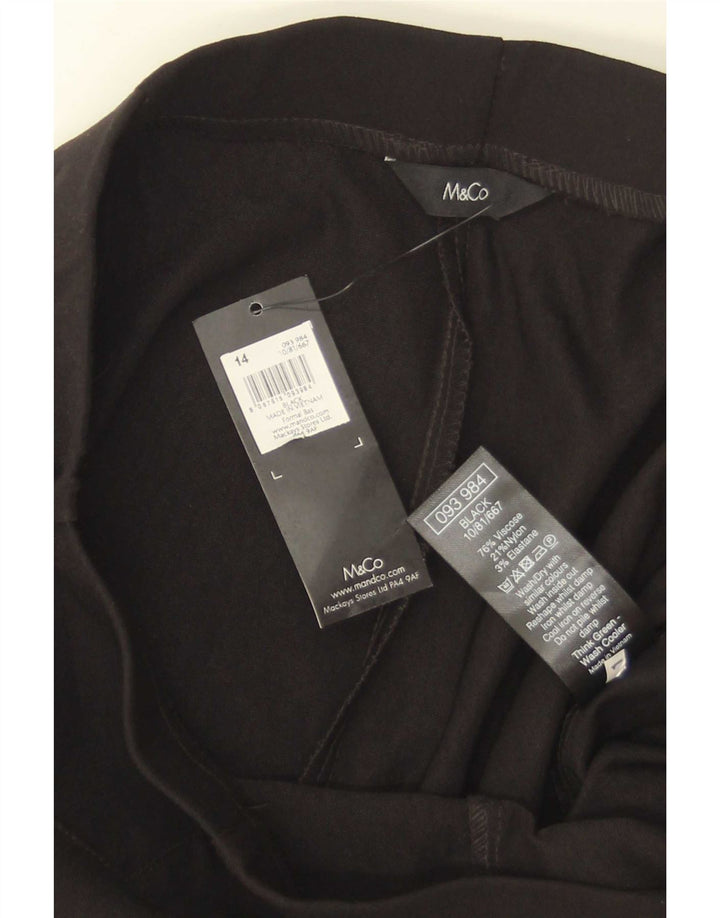 M&Co Leggings Femme UK 44 Medium Noir Viscose