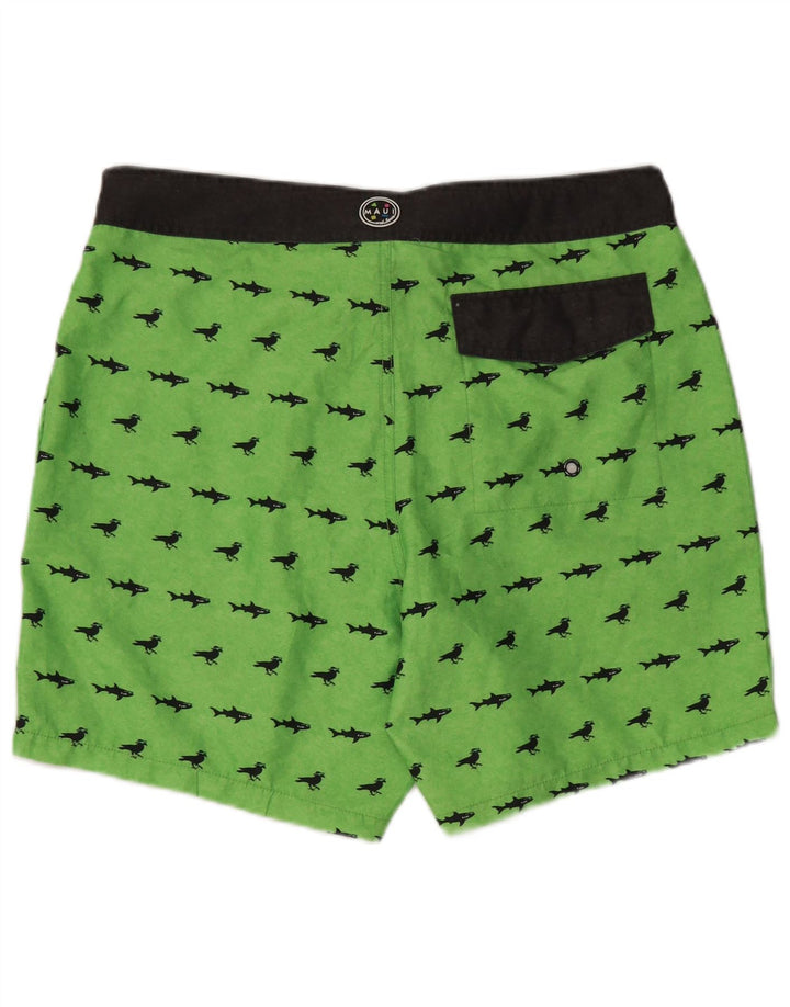 MAUI AND SONS Short de Bain Graphique Homme Vert Moyen Coton