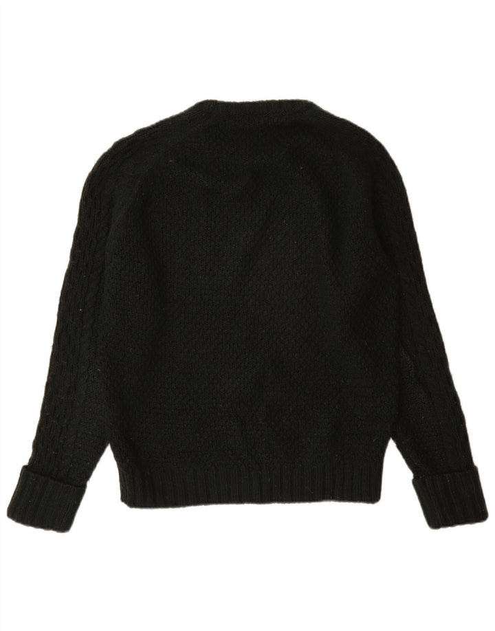 Zara Homme Pull Col Ras Du Cou Acrylique Noir Moyen