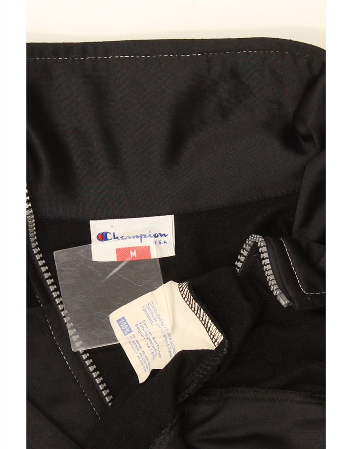 Champion Veste de Survêtement Graphique Homme Noir Moyen Polyester