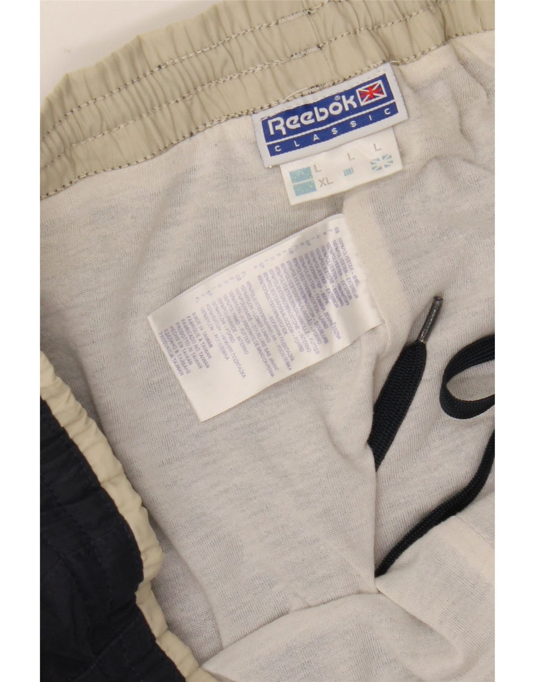 Reebok Pantalon De Survêtement Homme Large Bleu Marine Polyester