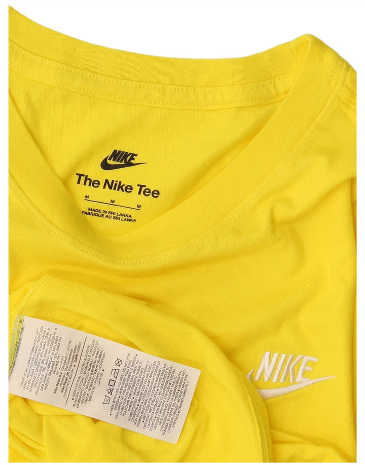 Nike T-Shirt Homme Coton Jaune Moyen