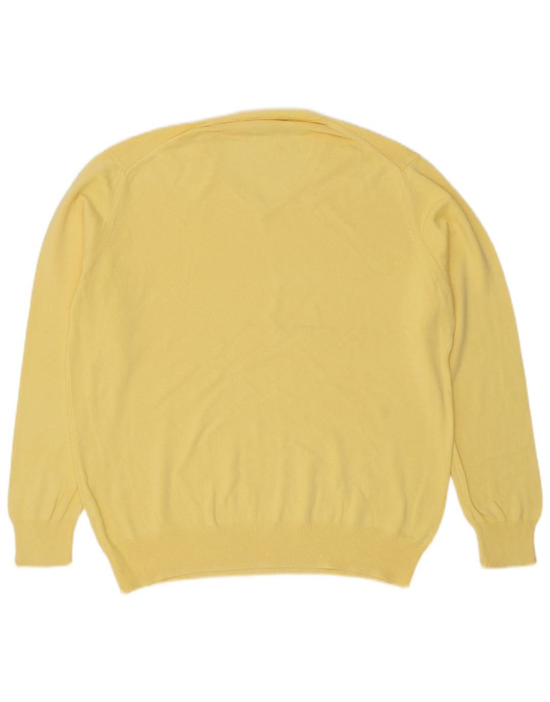 Zara Pull col V Homme XL Jaune