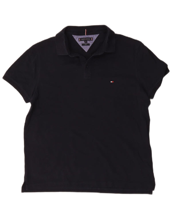 Tommy Hilfiger Polo Slim Fit Homme Bleu Marine XL Coton