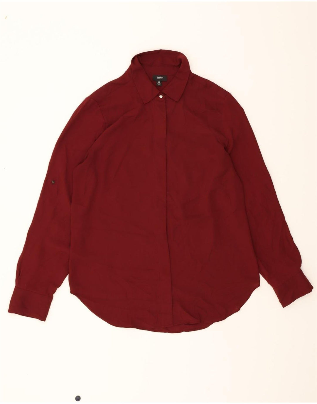MOSSIMO Womens Shirt Blouse UK 14 Medium Red Polyester Vintage Mossimo and Second-Hand Mossimo from Messina Hembry 