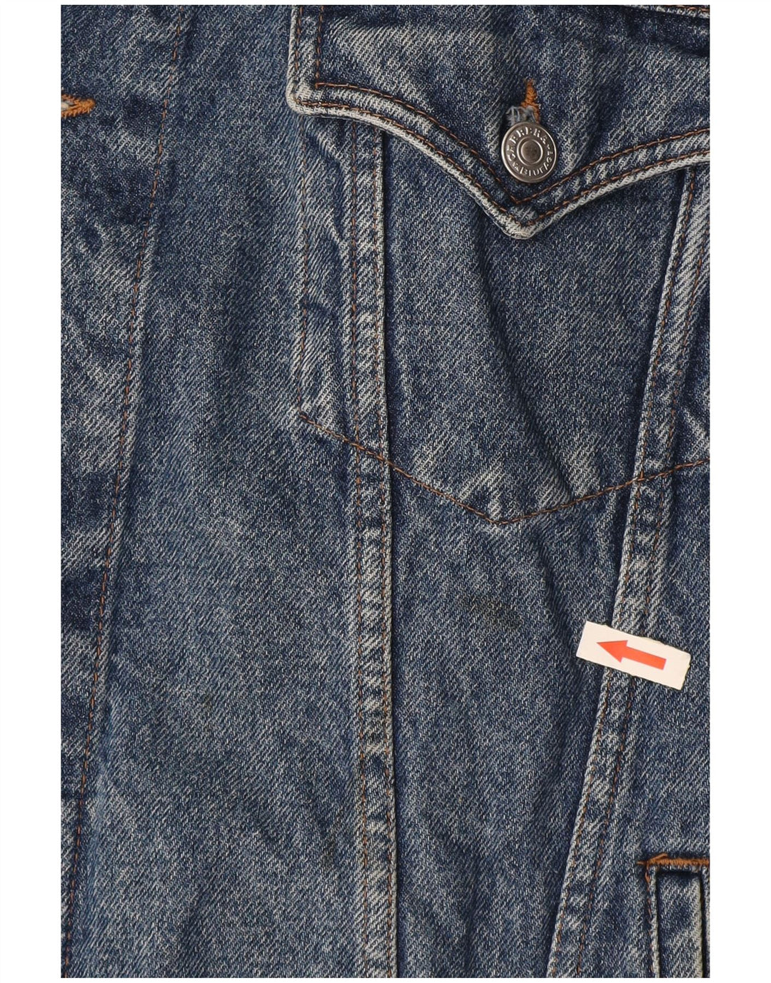 CARRERA Gilet en jean pour homme UK 44 2XL Bleu Coton