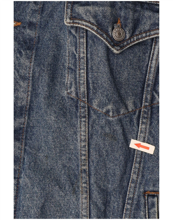 CARRERA Gilet en jean pour homme UK 44 2XL Bleu Coton