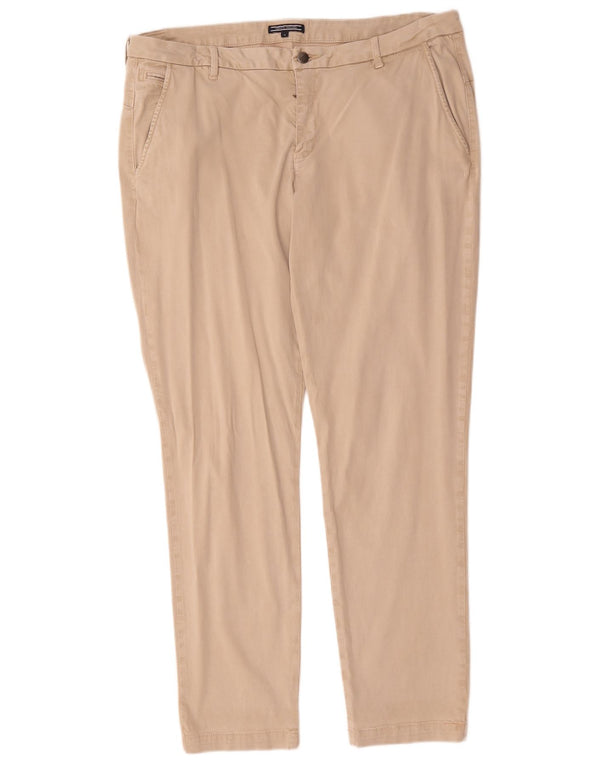 Tommy Hilfiger Pantalon Chino Slim Femme US 14 XL W38 L30 Coton Beige