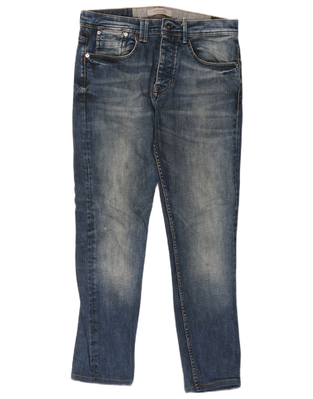Zara Jean skinny pour homme EU 40 Medium W31 L27 Bleu