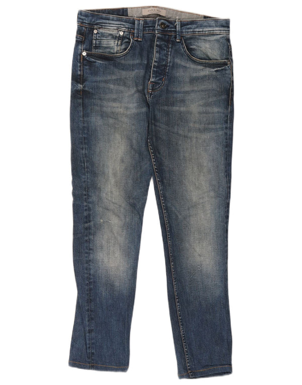 Zara Jean skinny pour homme EU 40 Medium W31 L27 Bleu