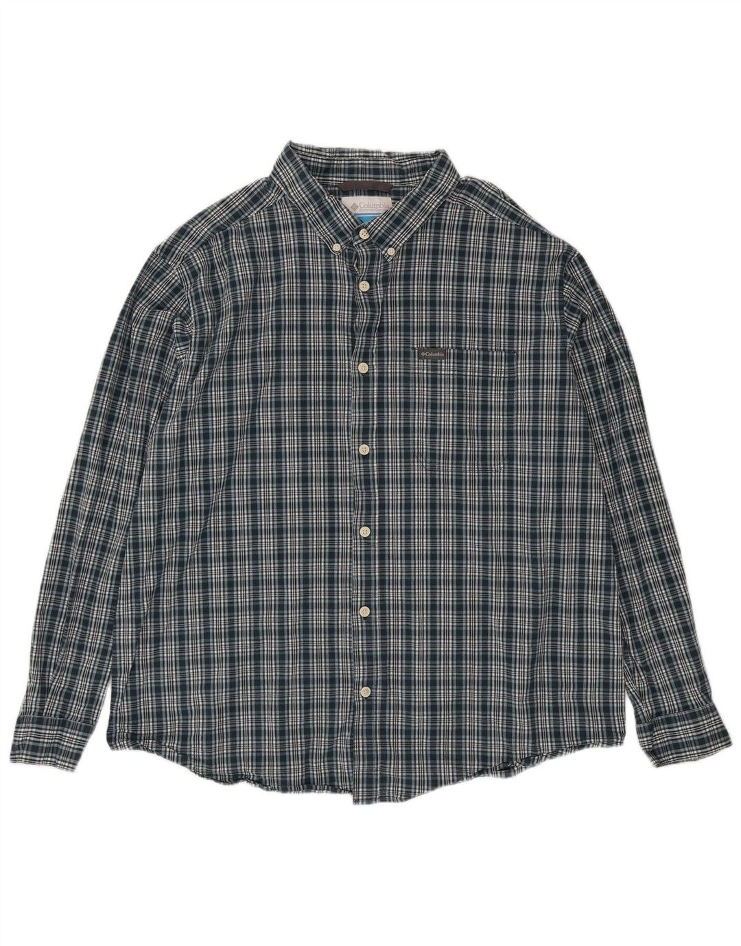 Columbia Chemise Homme 2XL Vert à Carreaux Coton