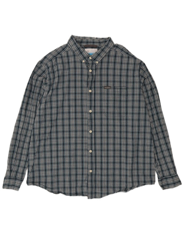 Columbia Chemise Homme 2XL Vert à Carreaux Coton