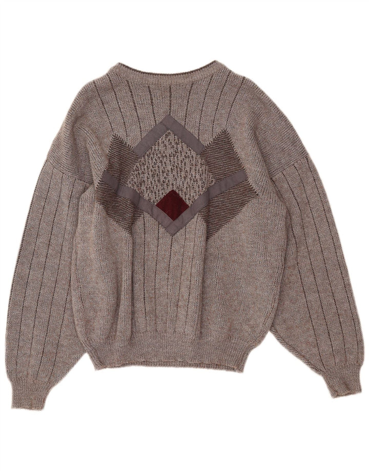 ANGELO LITRICO Pull Col Bateau Homme IT 48/50 Gris Moyen