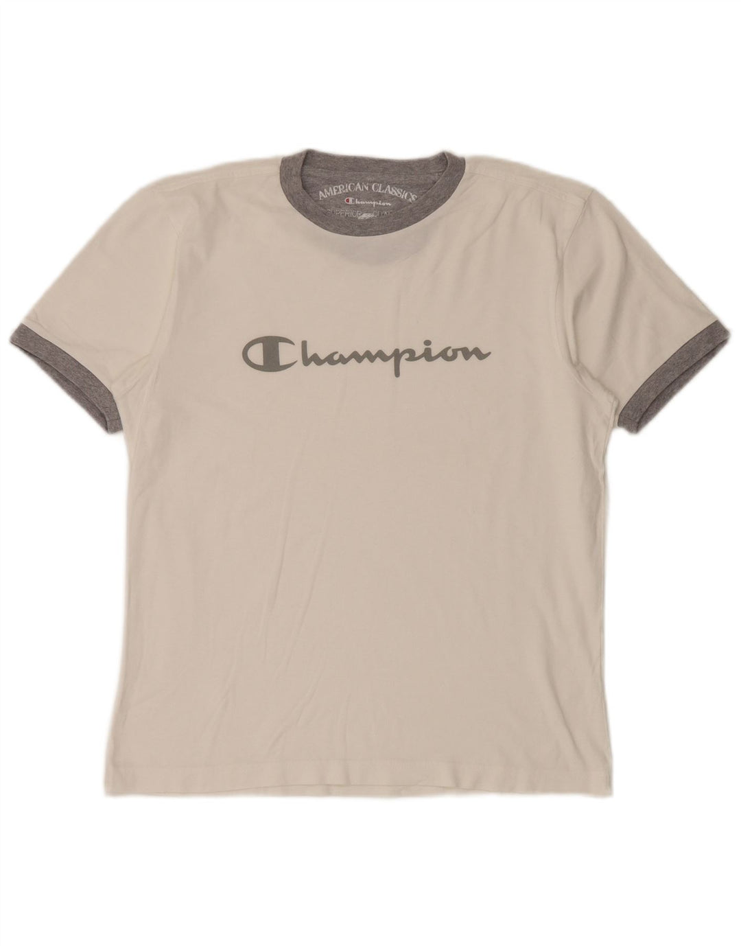 Champion T-Shirt Graphique Homme Blanc Moyen