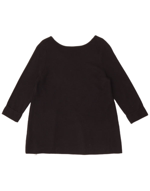Marks & Spencer Haut pour femme à manches 3/4 UK 16 Large Noir Viscose