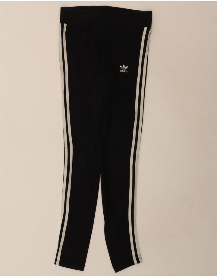 Adidas Leggings Femme UK 10 Petit Coton Noir