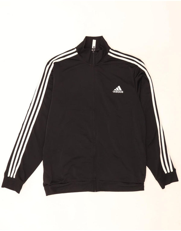 Adidas Veste de survêtement pour homme UK 48/50 XL Noir Polyester