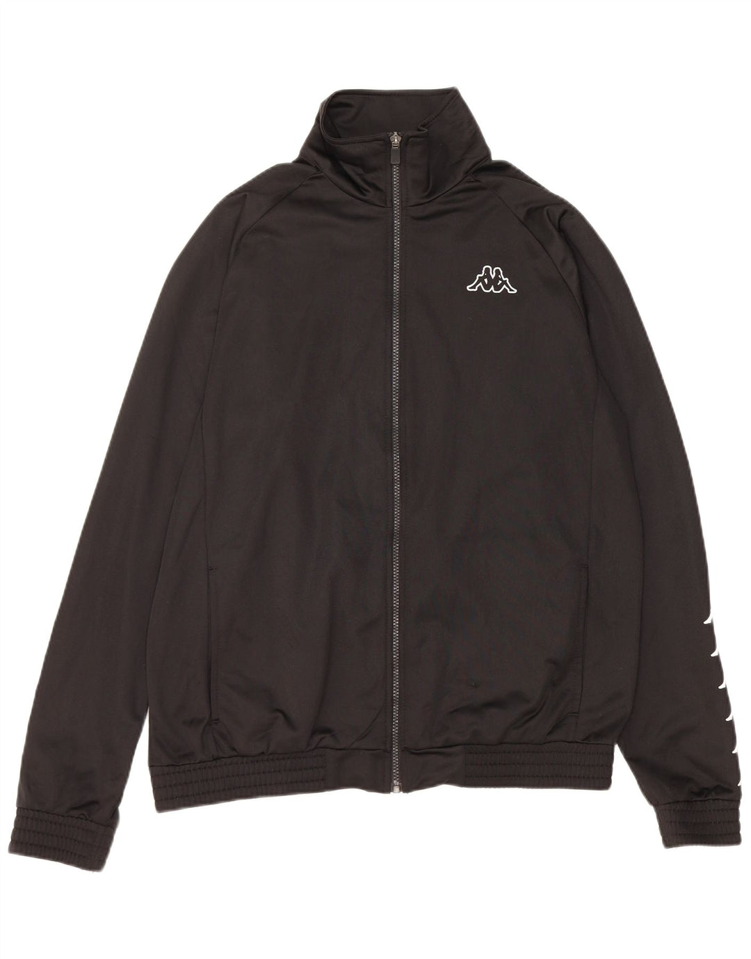 Kappa Veste de survêtement graphique pour homme Taille L Noir Polyester