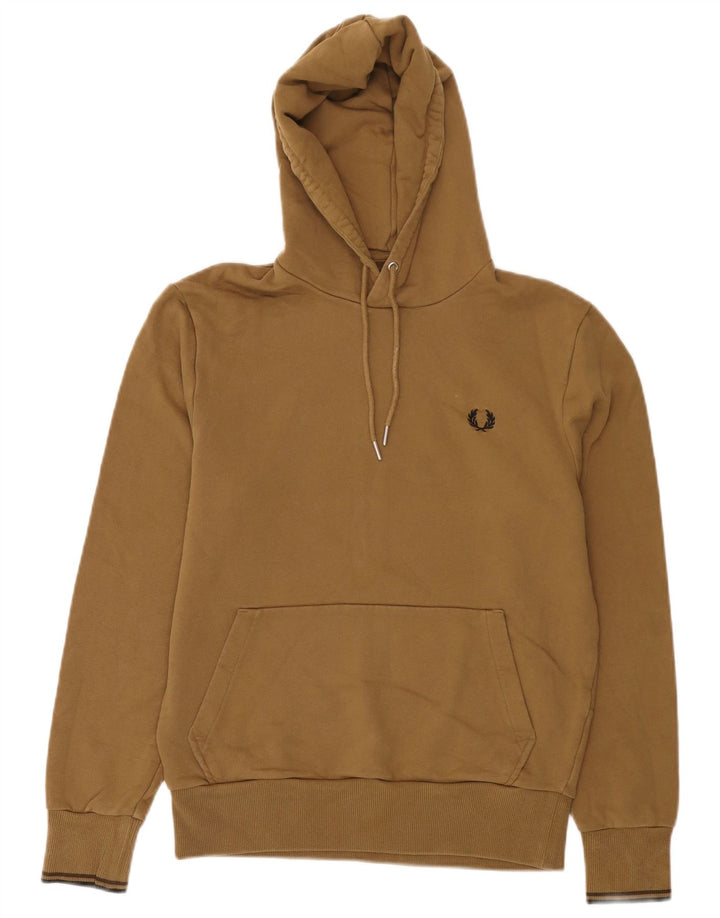 Fred Perry Pull à capuche pour femme Petit coton beige