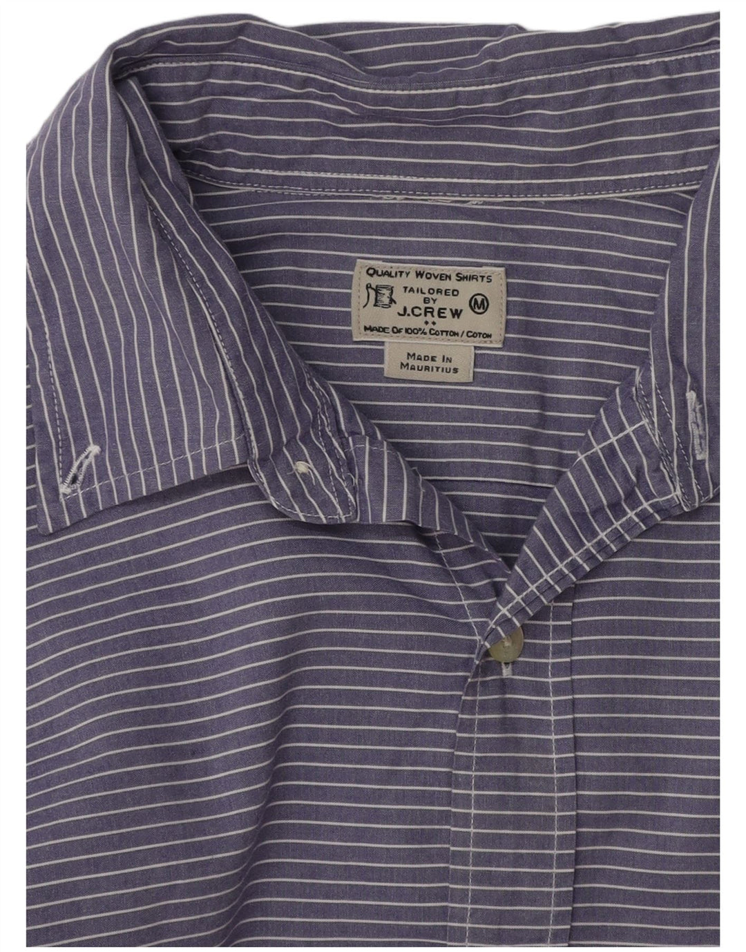 J. CREW Chemise homme en coton à fines rayures violet moyen