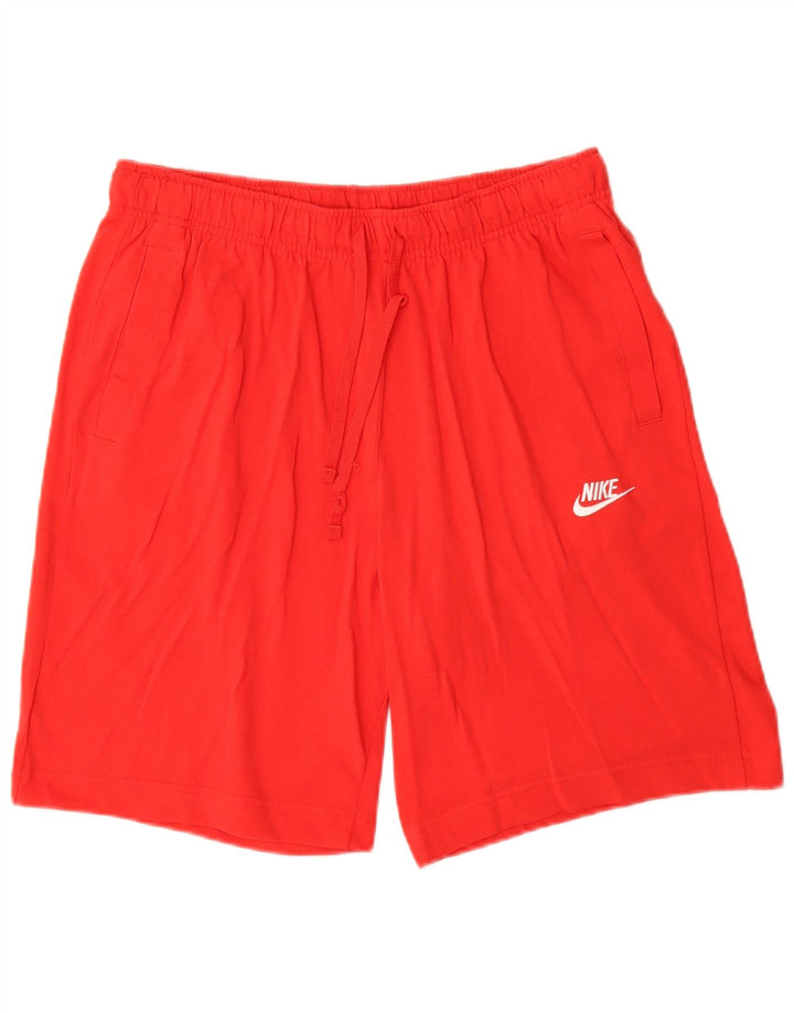Nike Short de sport pour homme en coton rouge Taille L