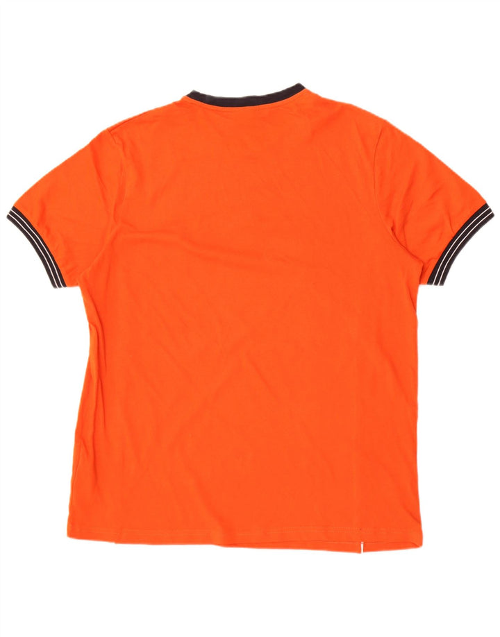Ellesse T-Shirt Homme Haut Large Orange Coton