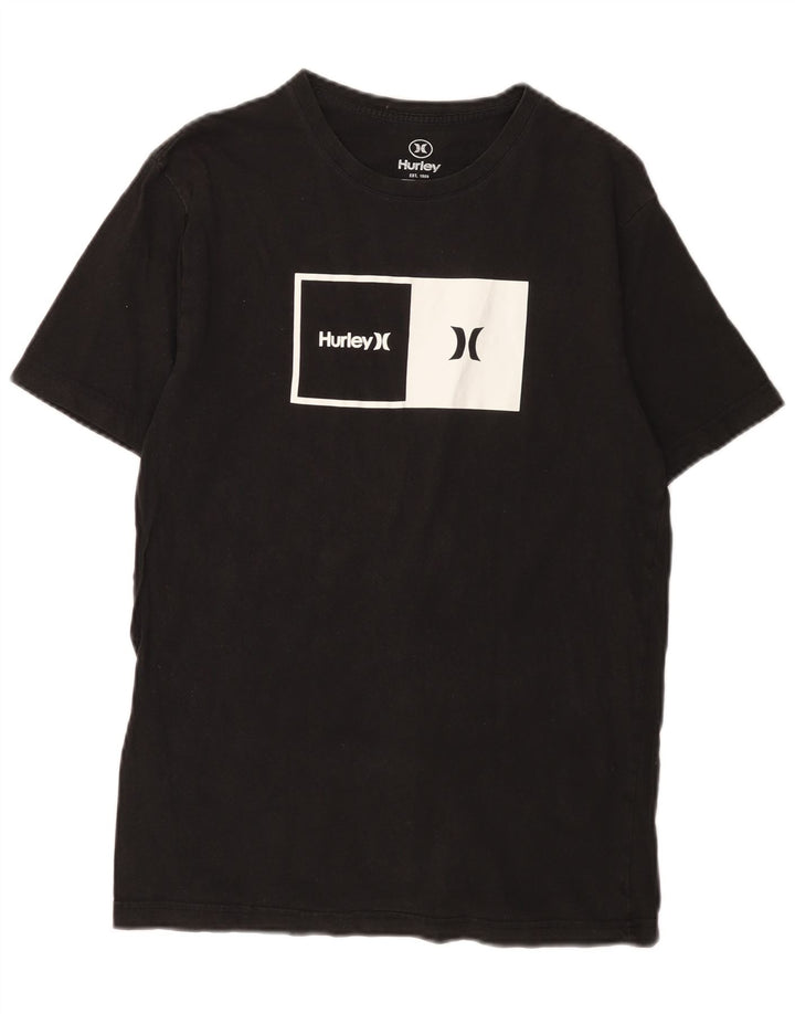 Hurley T-Shirt Graphique Homme Petit Noir Coton