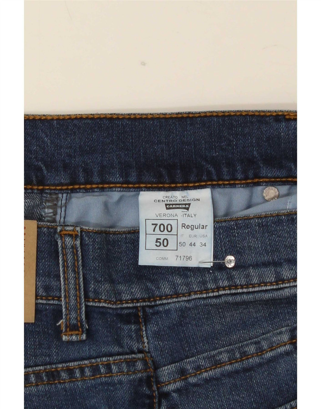 Carrera Jean Droit 700 Homme W34 L30 Bleu Coton