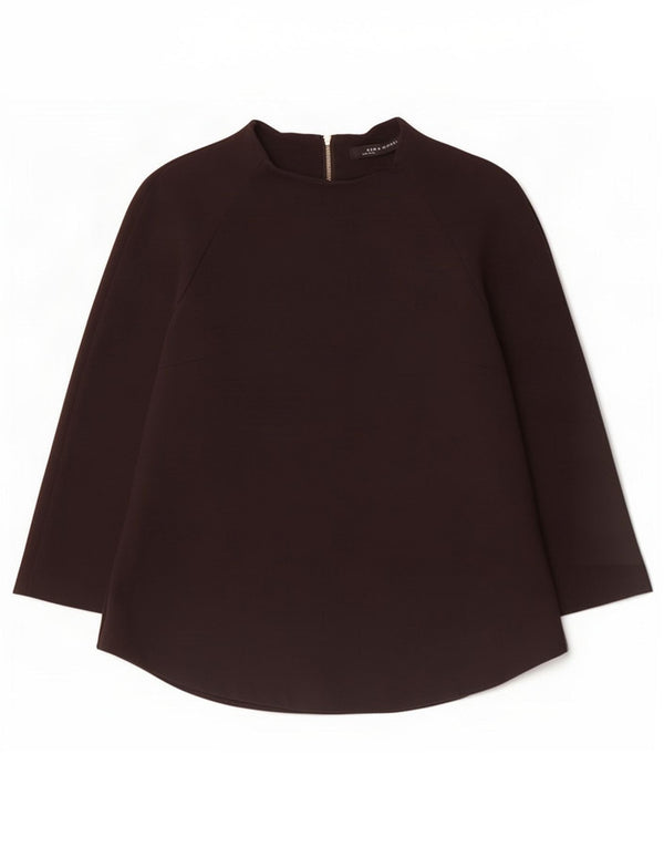 Zara Femme Top Manches 3/4 UK 14 Large Noir