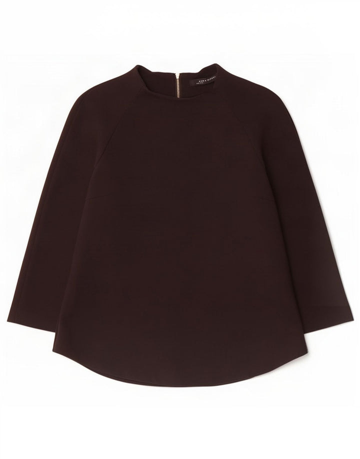 Zara Femme Top Manches 3/4 UK 14 Large Noir