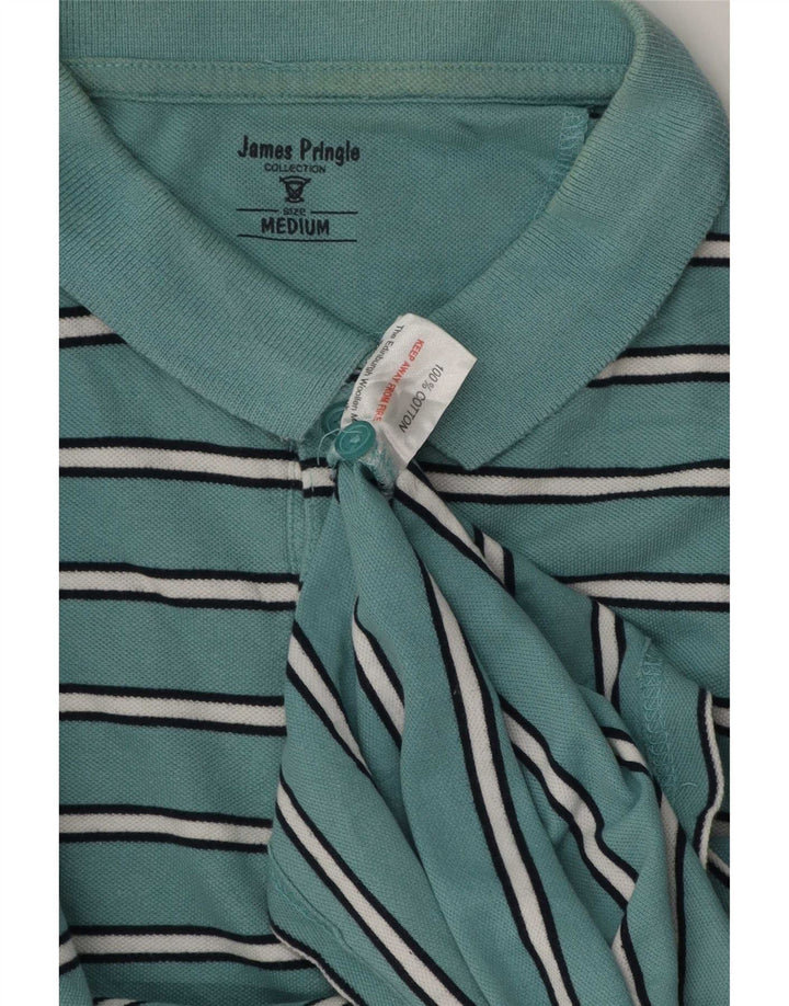 James Pringle Polo Homme Bleu Moyen Rayé Coton